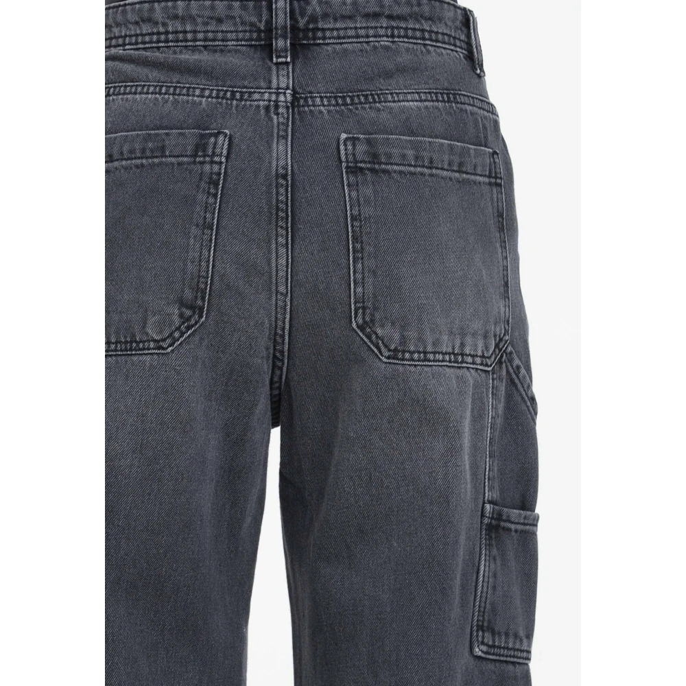 Only Zwarte Cargo Jeans Straight Fit Black Dames