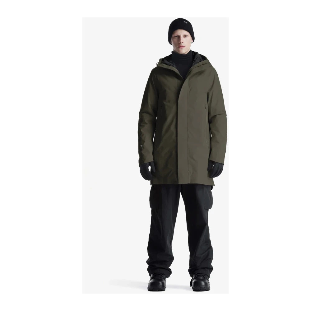 Krakatau Parkas Donkergroene Jas Green Heren