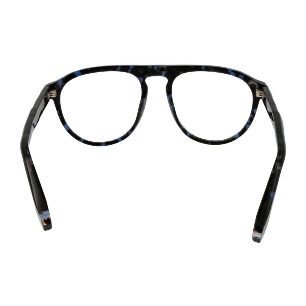 Philipp Plein Blauwe Ronde Optische Monturen van Celluloseacetaat Blue Heren
