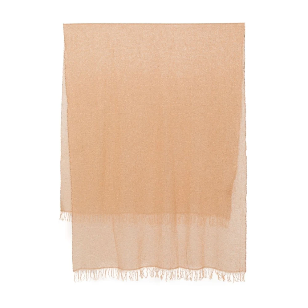 Fabiana Filippi Luxe Franje Wollen Sjaal Brown Dames