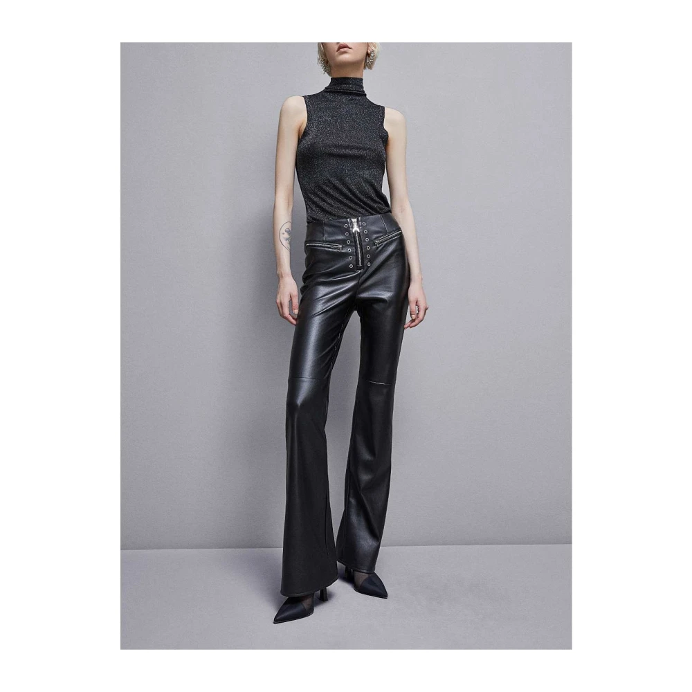 PATRIZIA PEPE Mouwloze Essential Top Stijl 8K0217K128 Black Dames