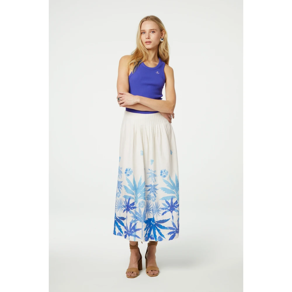 Fabienne Chapot Donkerblauwe Jersey Tanktop Blue Dames