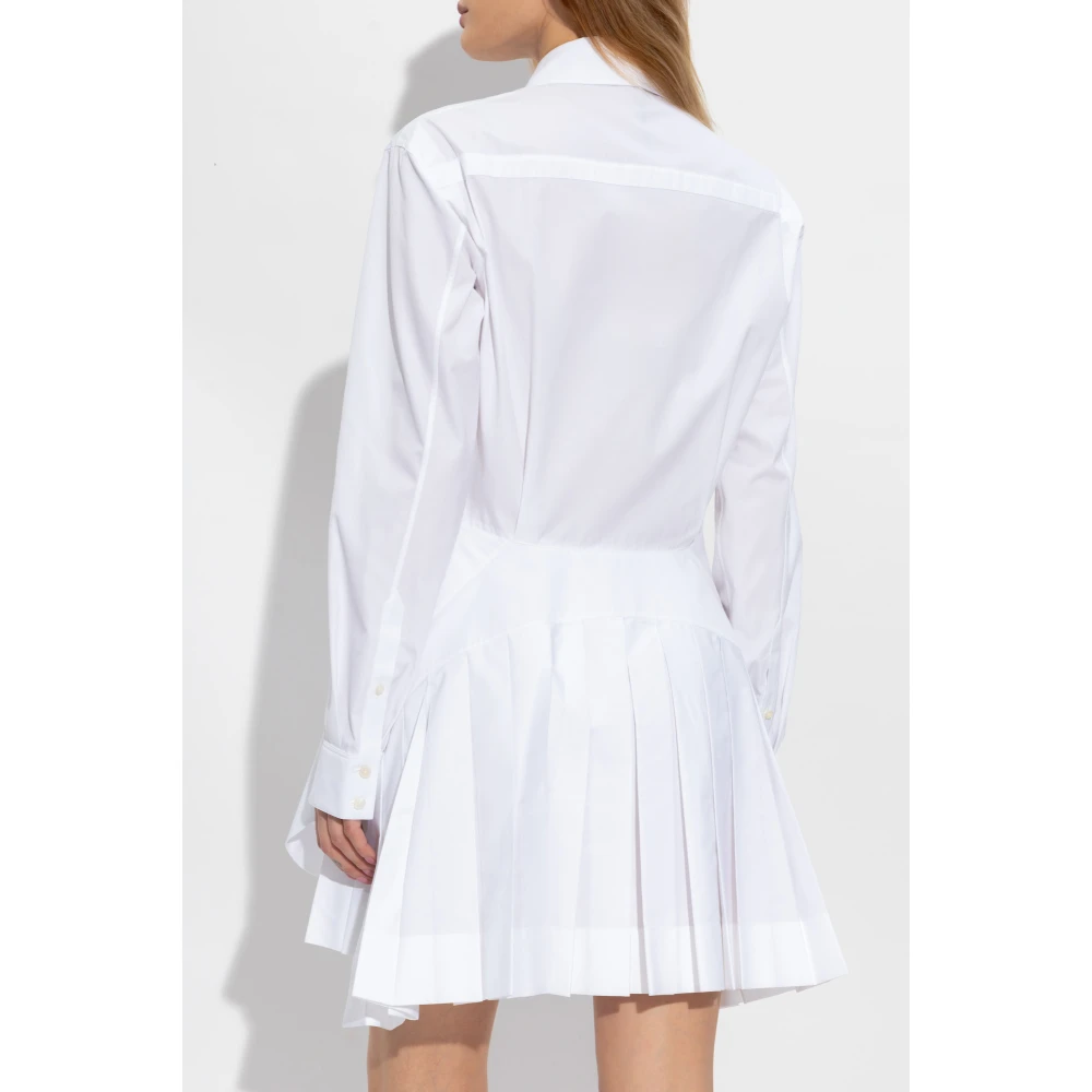 Alaïa Jurk met geplooide achterkant White Dames