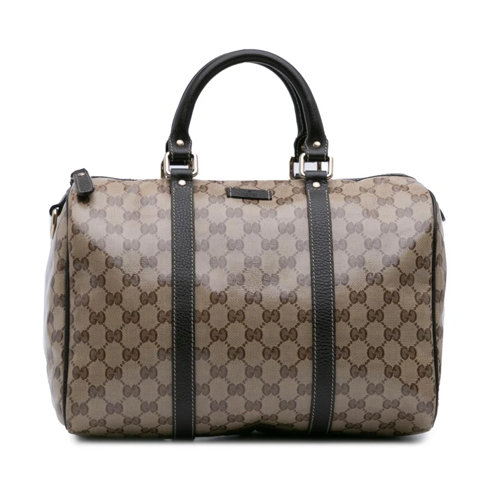 Gucci Vintage Women's Brown Vintage Handbags, One Size, Pre-Owned Patterned Satchel Bag