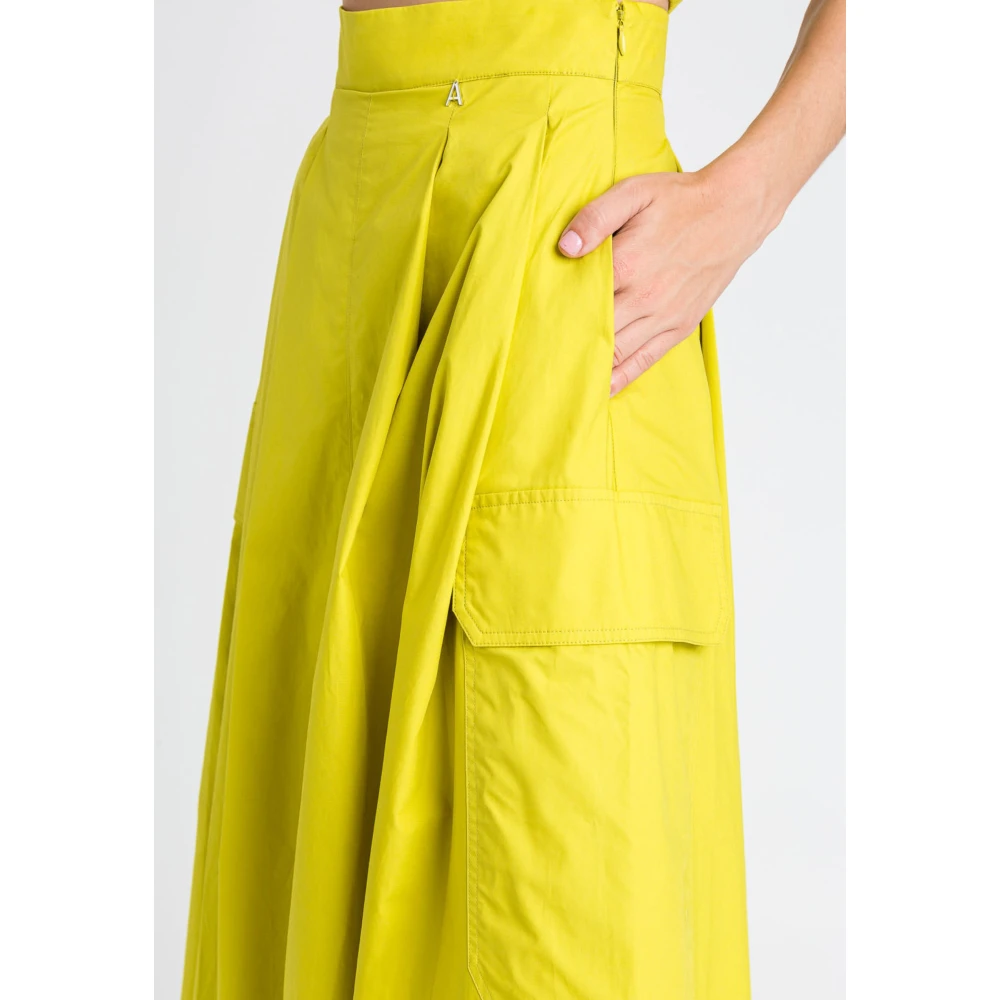 Twinset Groene Rok met Zakken Green Dames