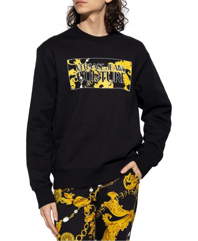 sweat-shirt-en-coton-a-imprime-chaine