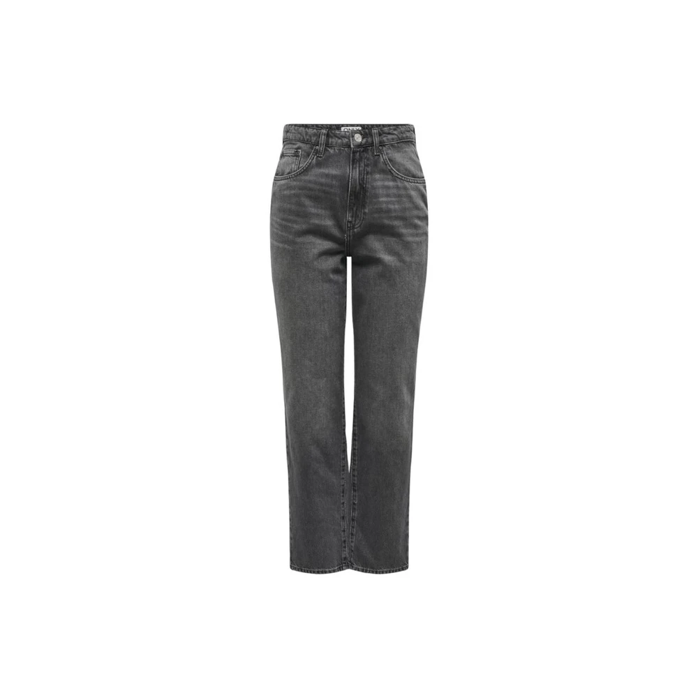 Only Katoenen Jeans Collectie Gray Dames