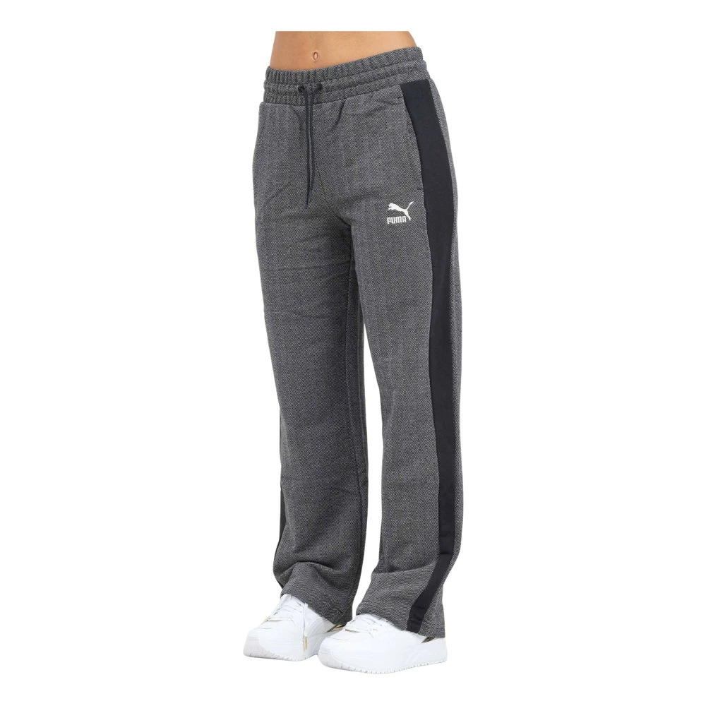 Puma Sportieve T7 Zwarte Trainingsbroek Gray Dames
