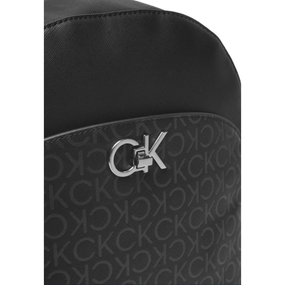 Calvin Klein Dames Dome Rugzak met Re-Lock Functie Black Dames
