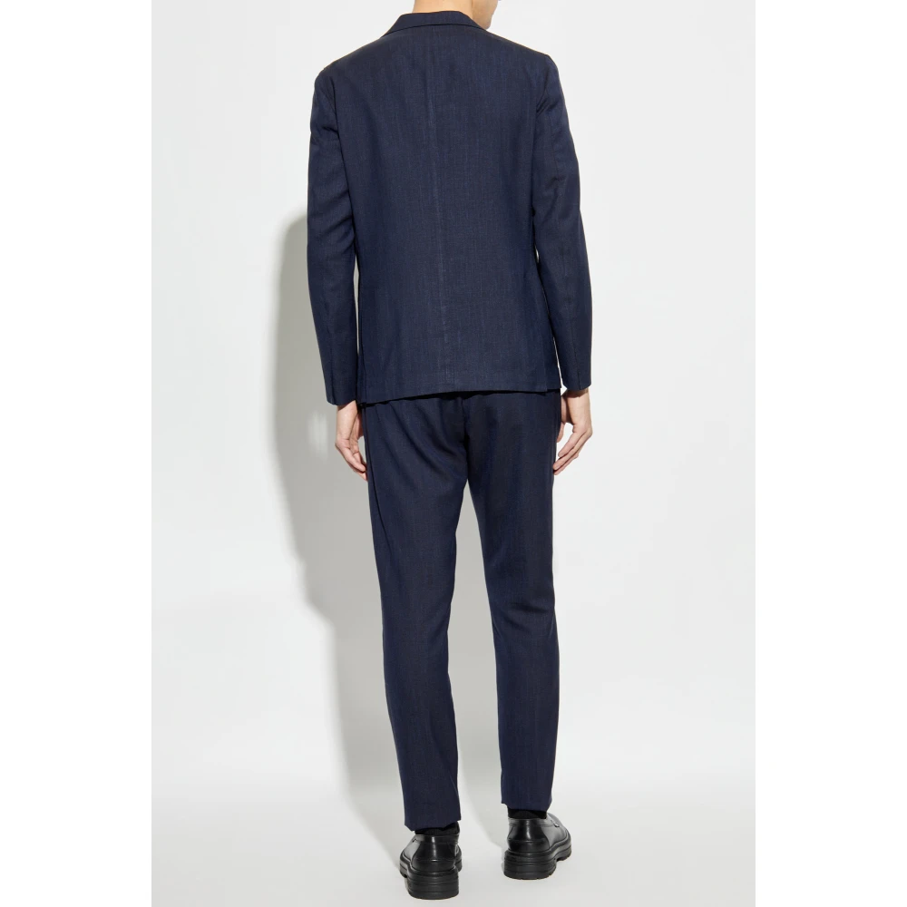 Eleventy Wollen pak Blue Heren
