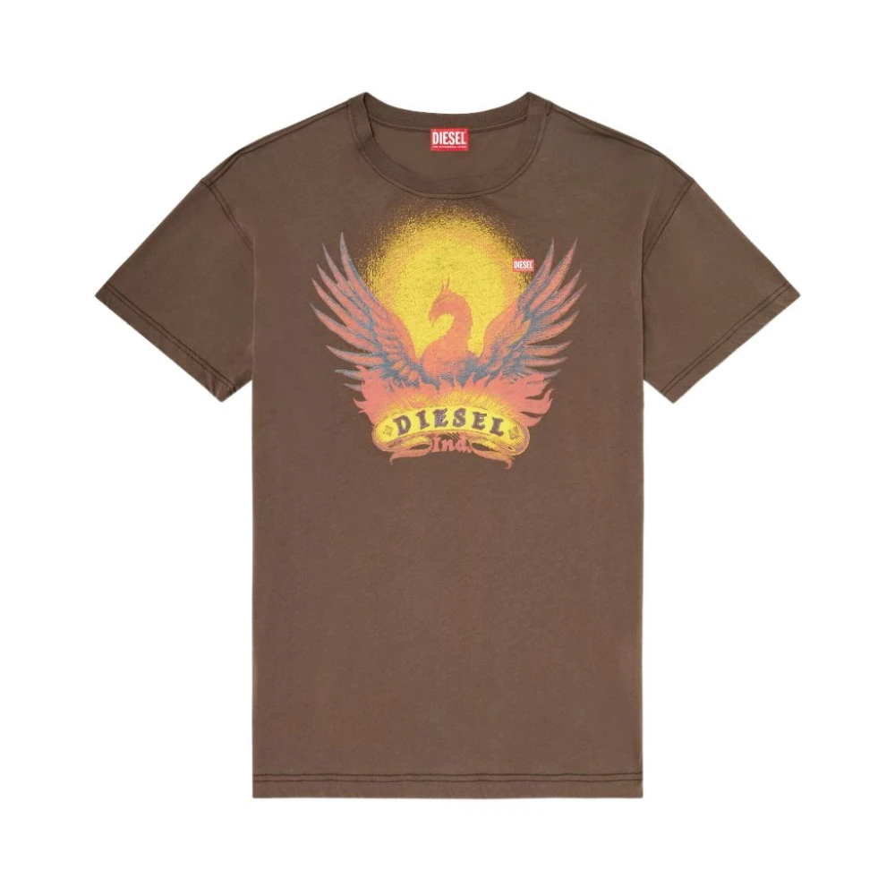 Diesel Uomo Marrone - T-Shirt T-Norm-Aa1 - Tops - 3XL