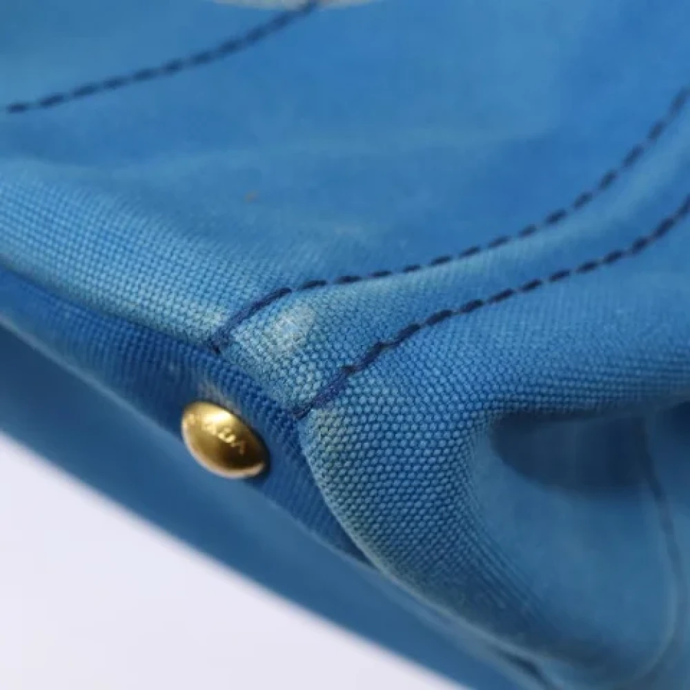 Prada Vintage Pre-owned Canvas totes Blue Dames