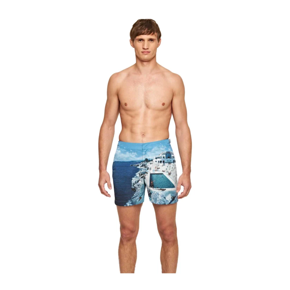Orlebar Brown Klassieke Bulldog Zwemshorts Blue Heren