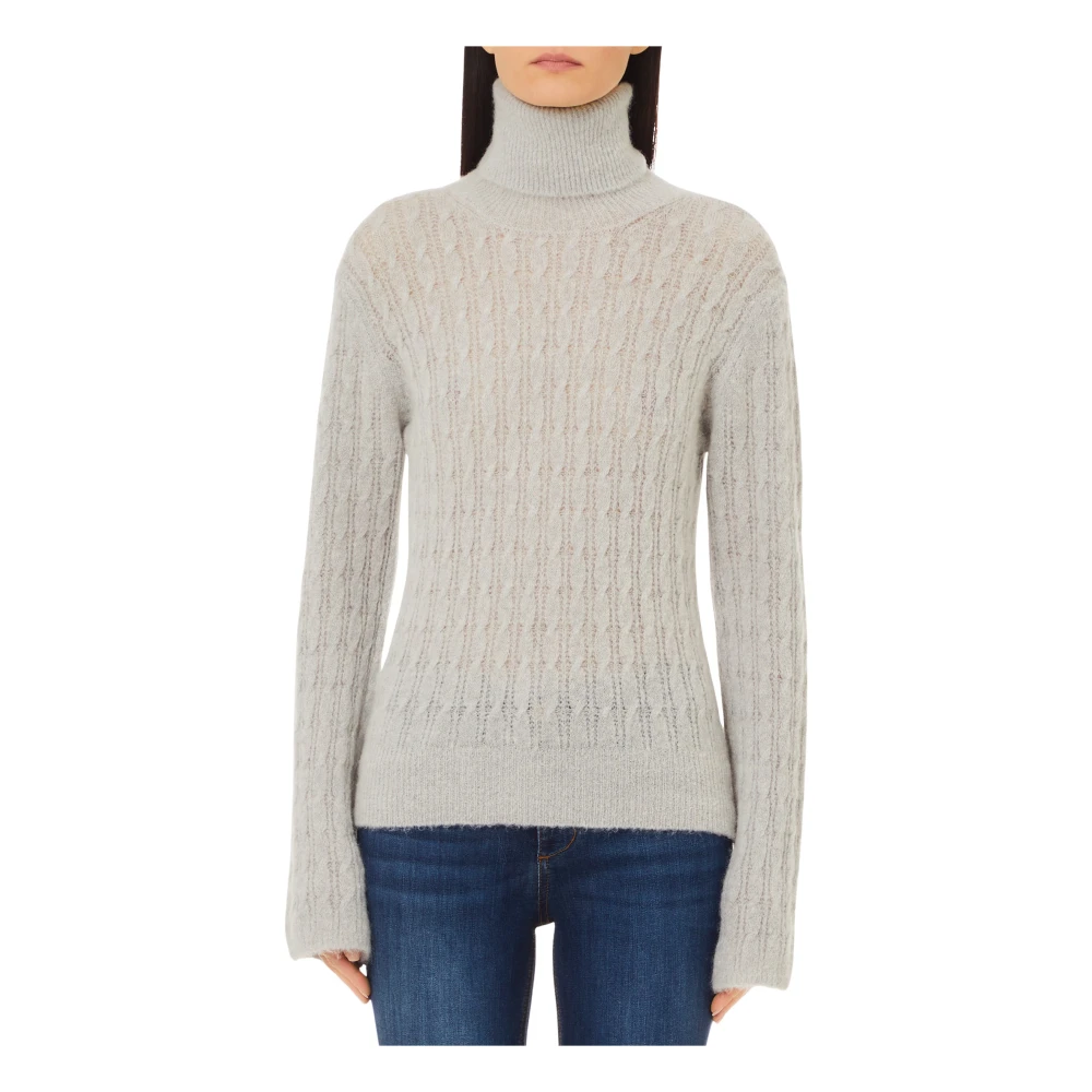 Liu Jo Stijlvolle Gebreide Trui Gray Dames