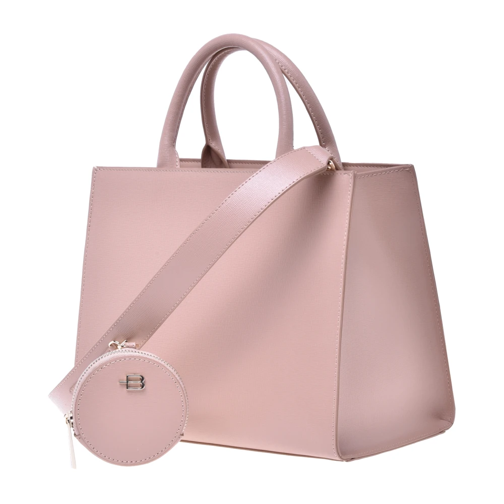 Baldinini Handbag with purse in nude saffiano leather Beige Dames