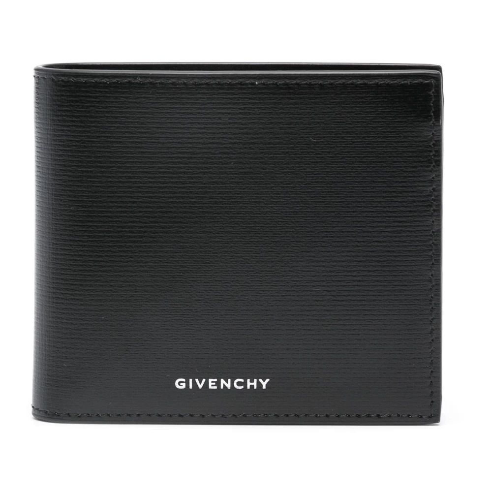 Givenchy Geëmbosseerde 4G Klassieke Portemonnee Black Heren