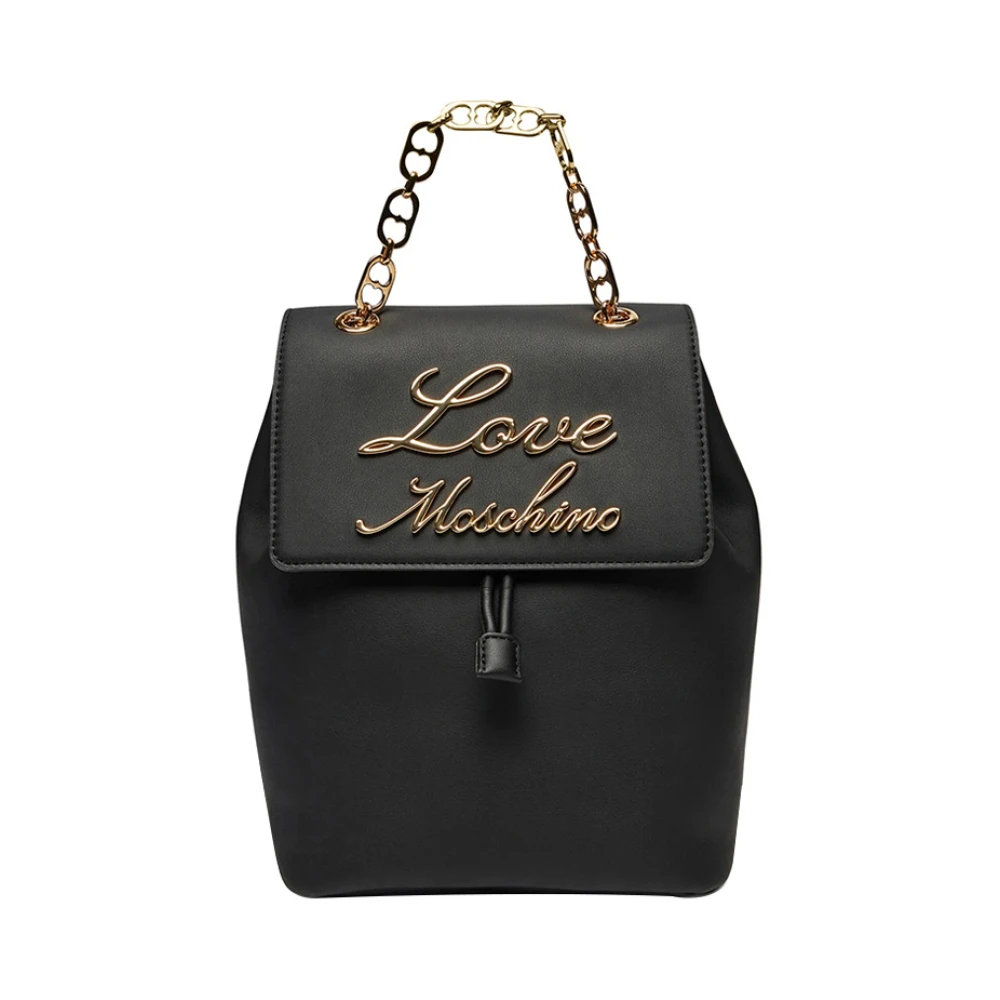 Moschino Zwarte Stijlvolle Damesrugzak Black Dames