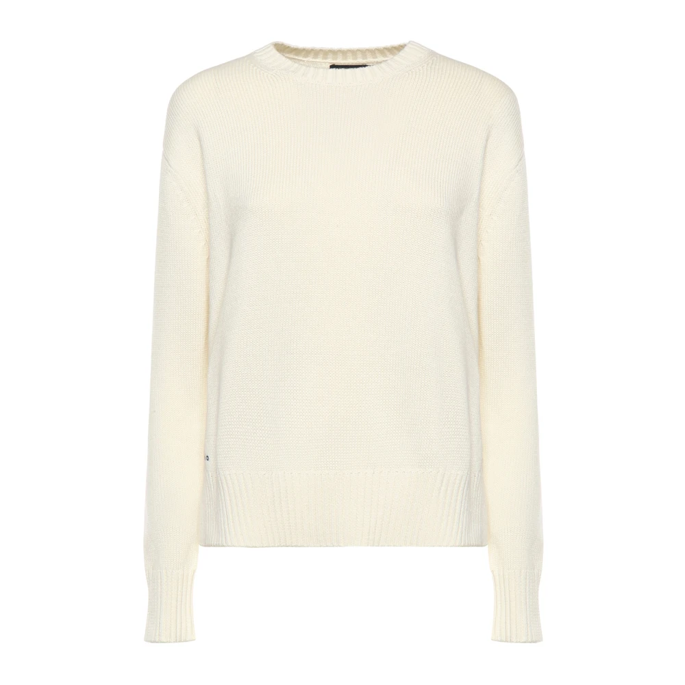 Polo Ralph Lauren Women's Beige Round-Neck Knitwear, Xs, Pony Motif Jumper