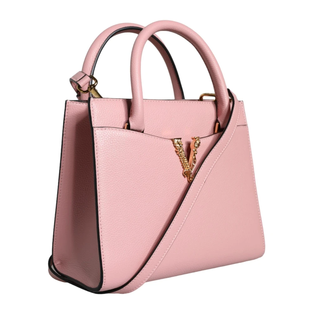 Versace Korrelig Leren Crossbody Tas in Roze Pink Dames