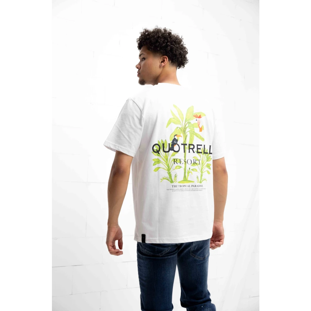 Quotrell Tropics T-Shirt Wit Heren White Heren