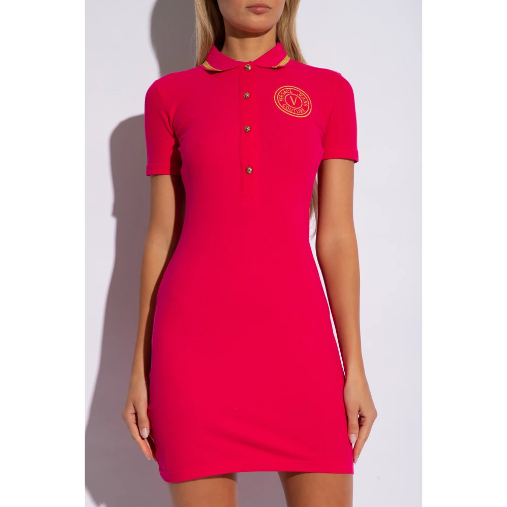 Versace Jeans Couture Polo jurk Pink Dames