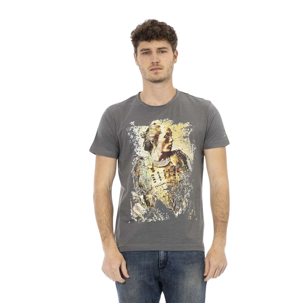 Trussardi Action T-shirt met ronde hals Gray Heren