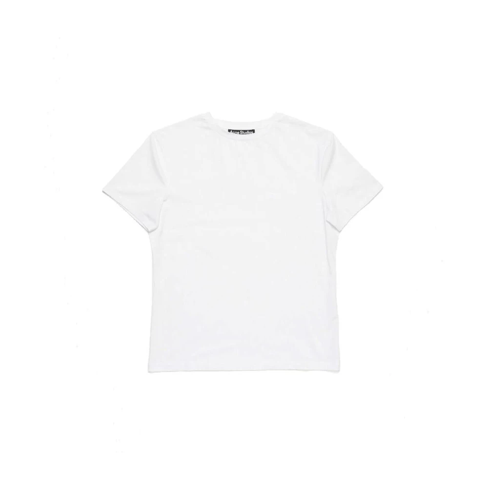 Acne Studios Men's White T-Shirts, Xs, Cotton T-Shirt With Graphic Print