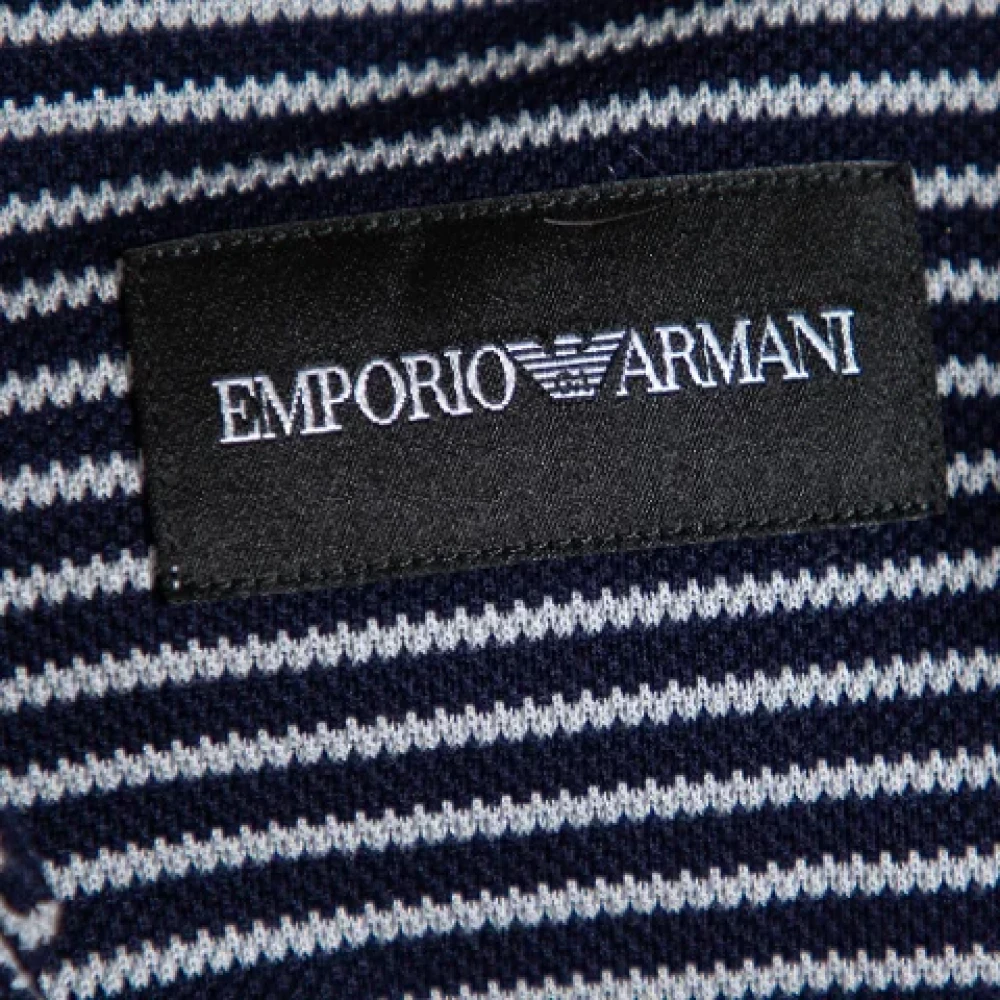 Armani Pre-owned Cotton tops Blue Dames