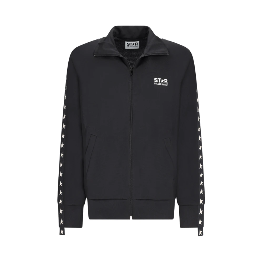 Golden Goose Men's Black Zip-Throughs, 2XL, Star Zip-Up Sweatshirt