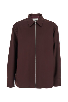 bordeaux-zip-skjorta-i-poly-gabardine