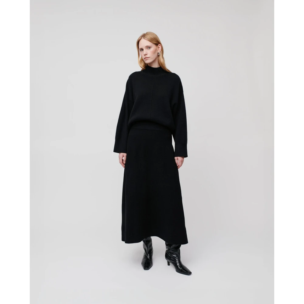 IVY OAK Rose Opstaande Kraag Jumper Black Dames