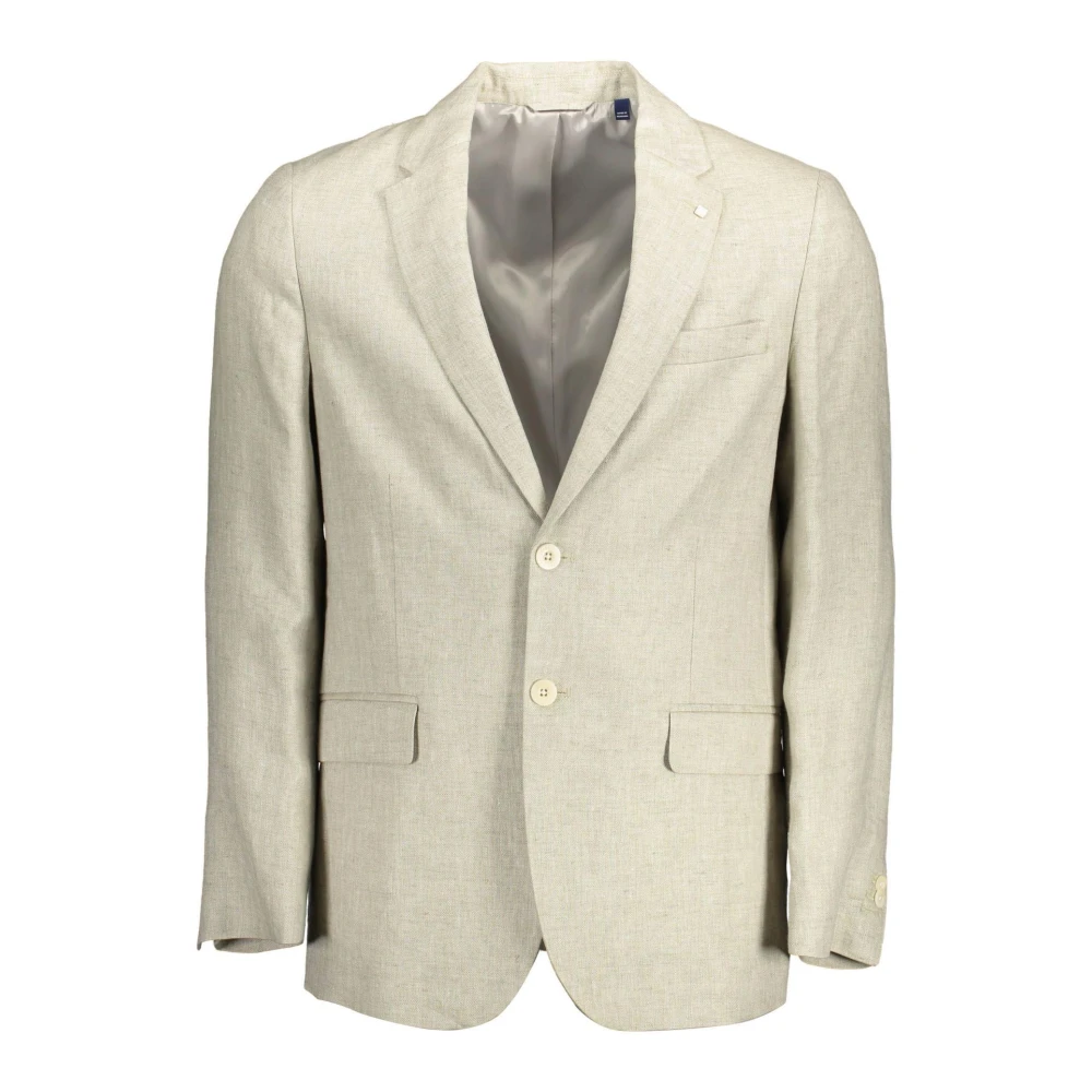Gant - Jackets > Blazers - Beige - Gant - Modalova