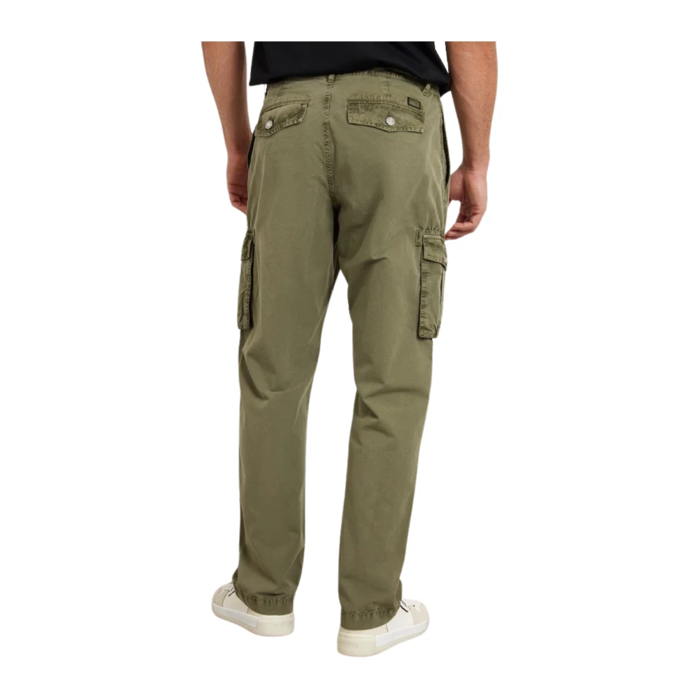 Guess Nieuwe Cargo Broek Olijfgroen Legerstijl Green Heren