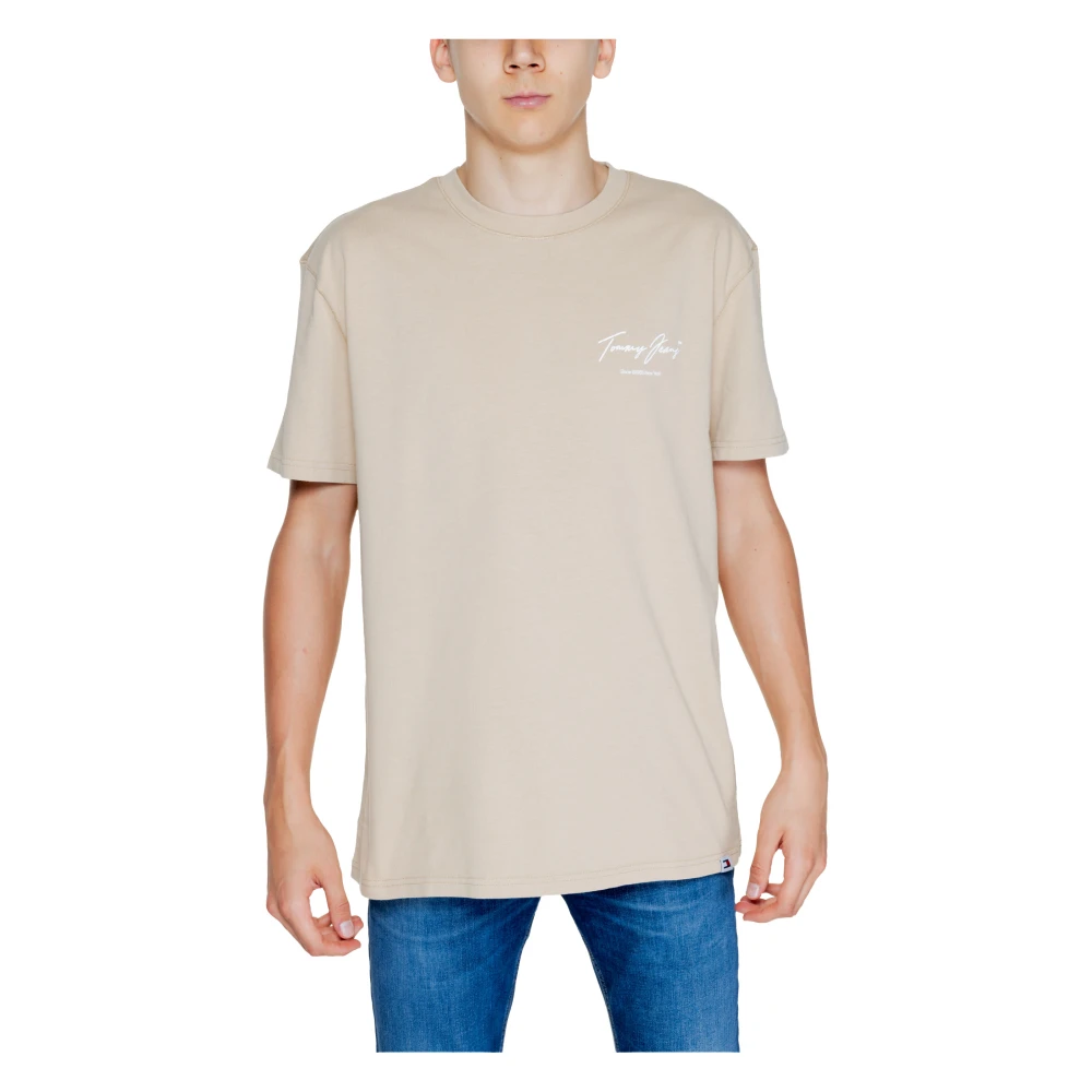 Tommy Jeans Vintage DNA Heren T-shirt Beige Heren