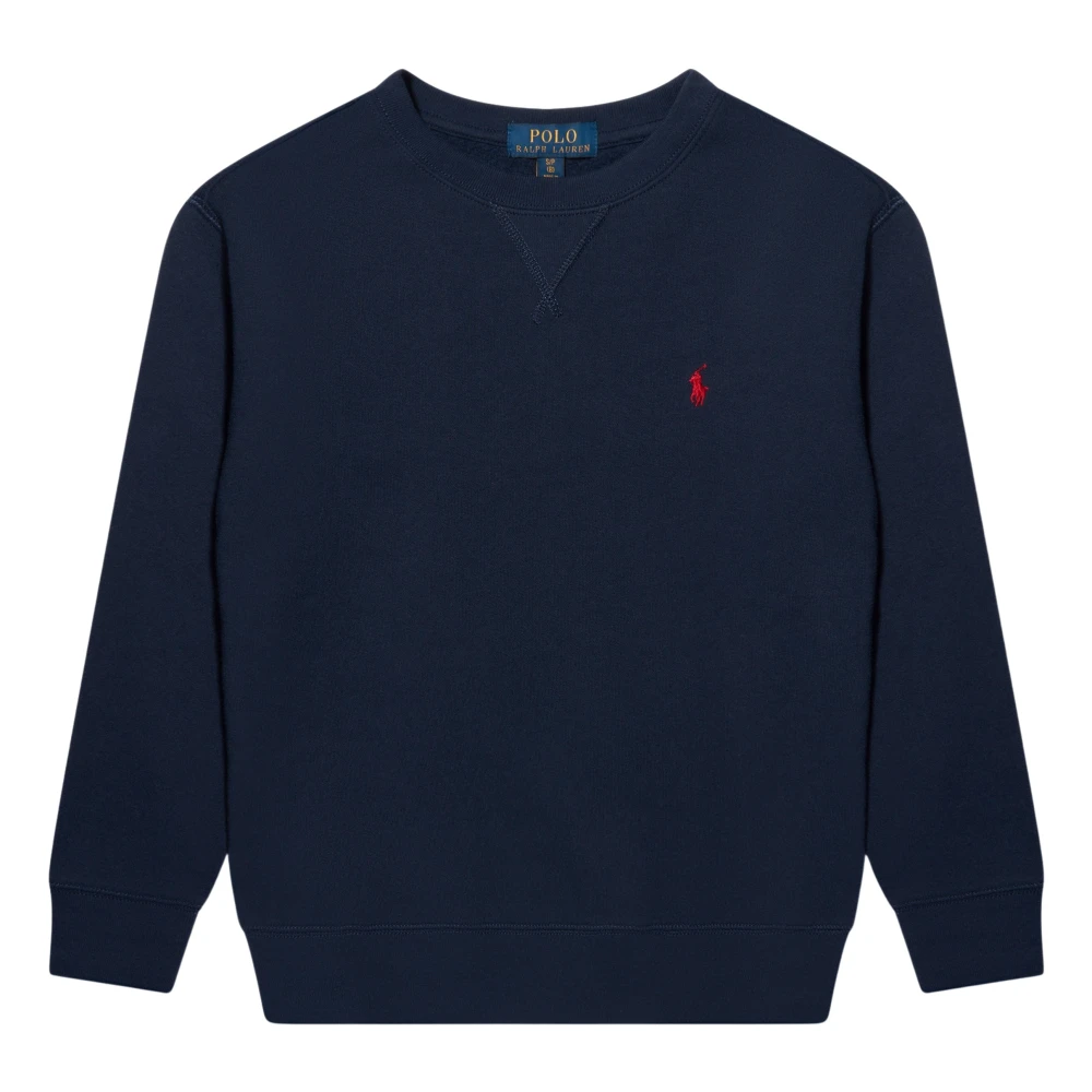 Ralph Lauren Logo Sweatshirt - Male - Kids Sweatshirts - Blue - 12 Y - Kids
