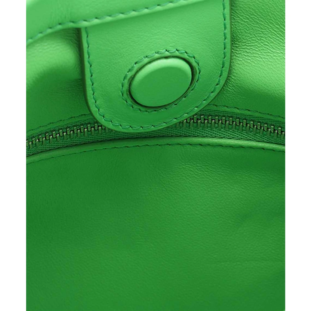 Salvatore Ferragamo Cut Out Leather Shoulder Bag Green Dames