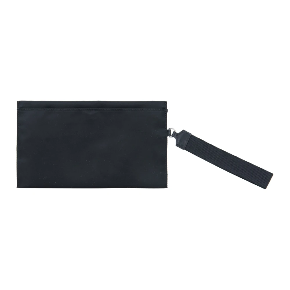 Burberry Stoffen Handtas Clutch met Rits Black Dames