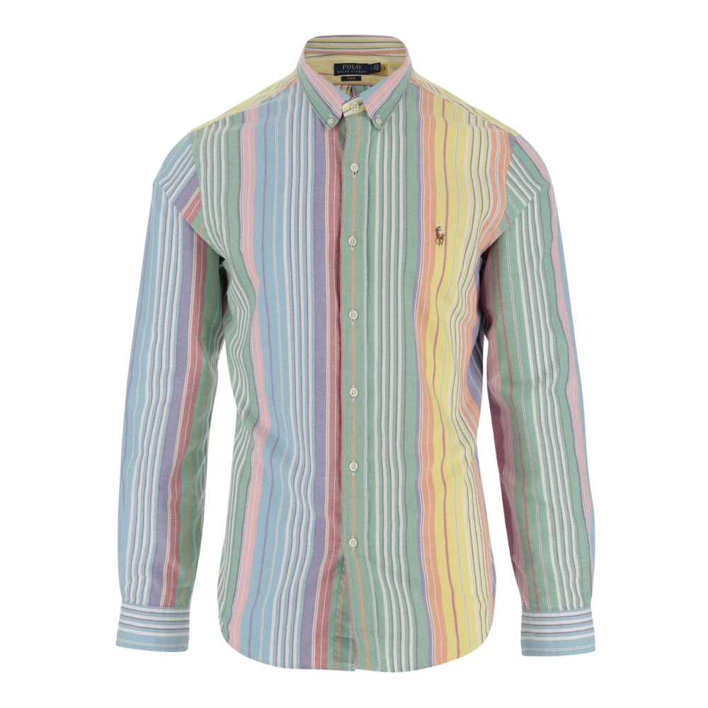 Polo Ralph Lauren Gestreept Katoenen Overhemd Met Button-Down Kraag Multicolor Heren