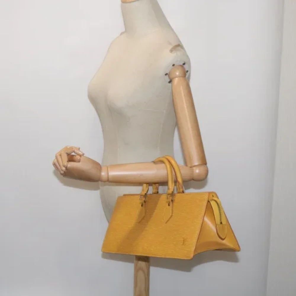 Louis Vuitton Vintage Pre-owned Leather louis-vuitton-bags Yellow Heren