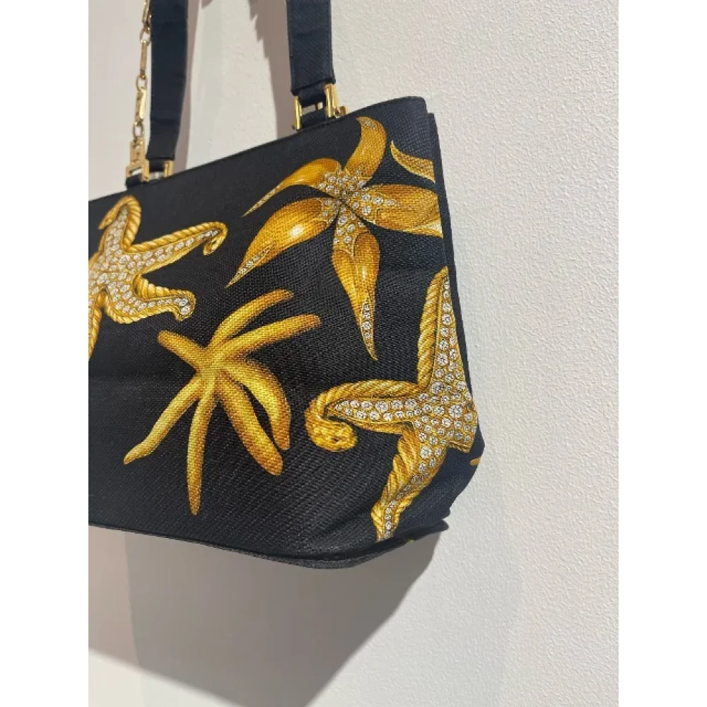 Versace Pre-owned Canvas handbags Black Dames