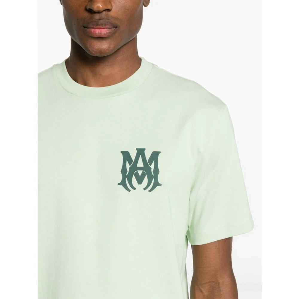 Amiri Groen T-shirt met Monogramprint Green Heren