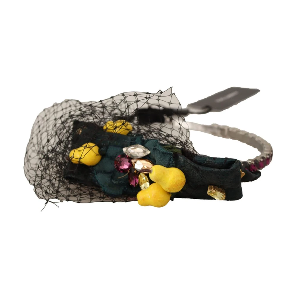 Dolce & Gabbana Women's Black Luxurious Lemon Embellished Headband - Accessories - One Size- Accessories