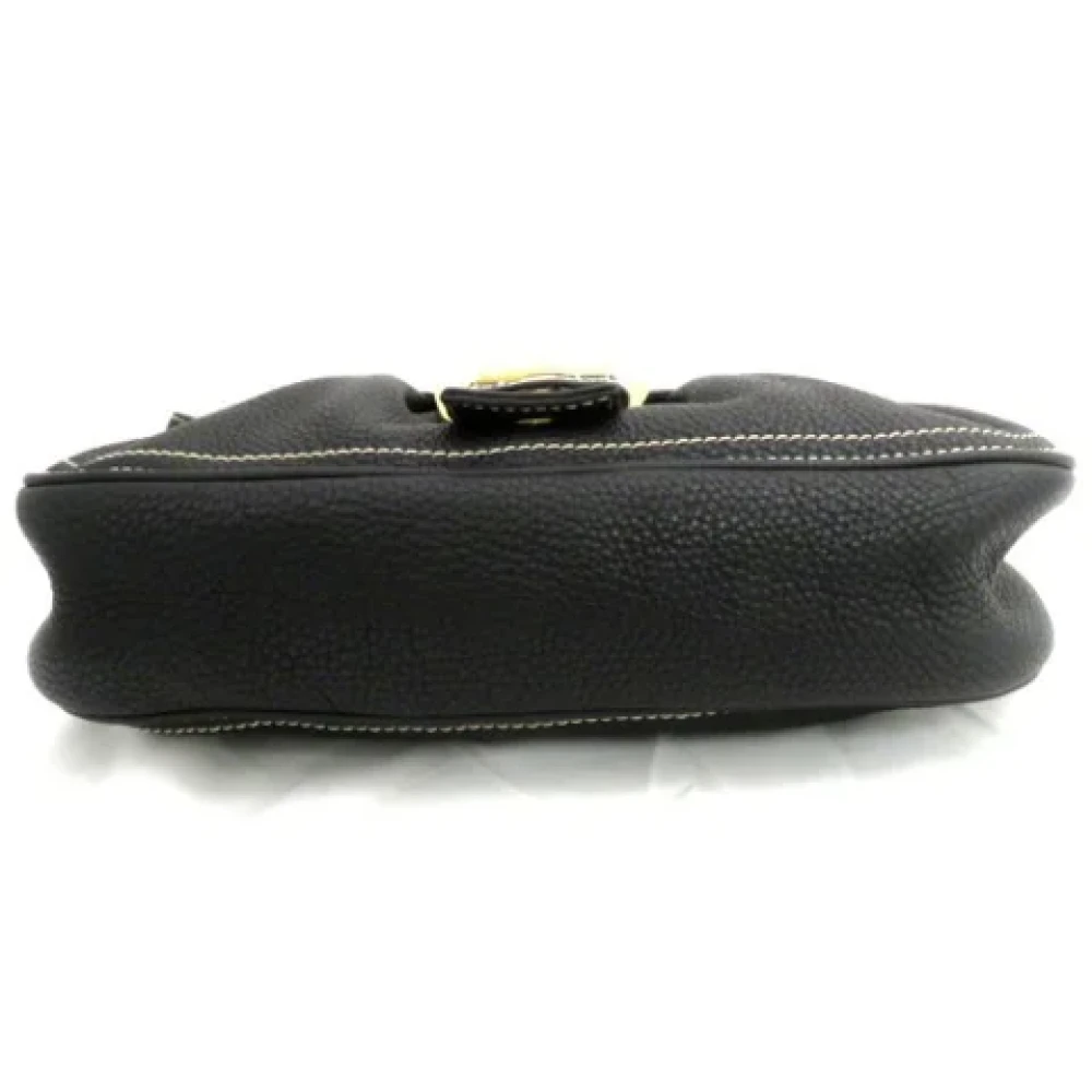 Celine Vintage Pre-owned Leather handbags Black Dames