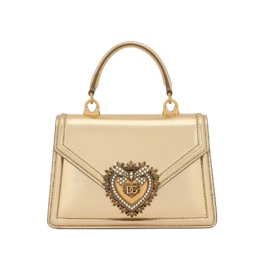 Dolce & Gabbana Kleine Devotion Crossbody Tas Yellow Dames