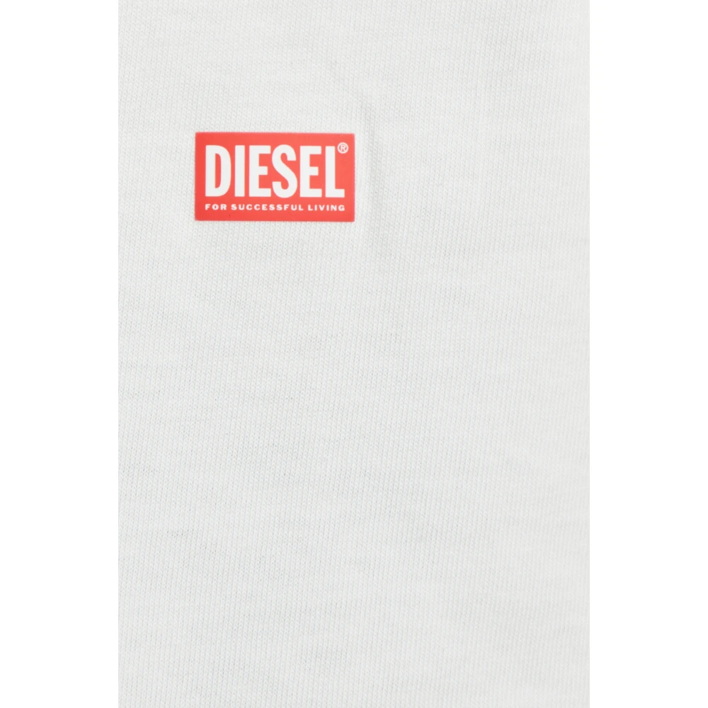 Diesel T-shirt T-Adjust-Slits-R13 White Heren