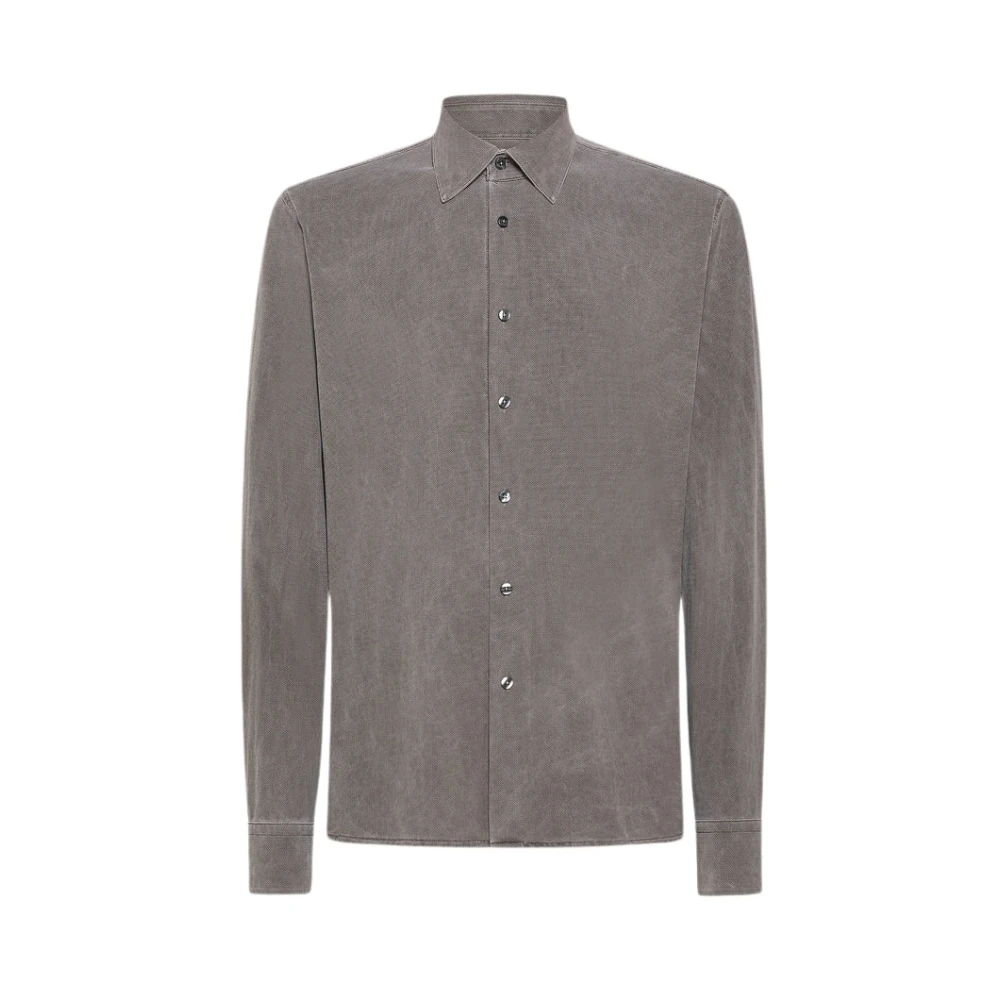 RRD No Iron Technical Fabric Wash Piqué Shirt Brown Heren