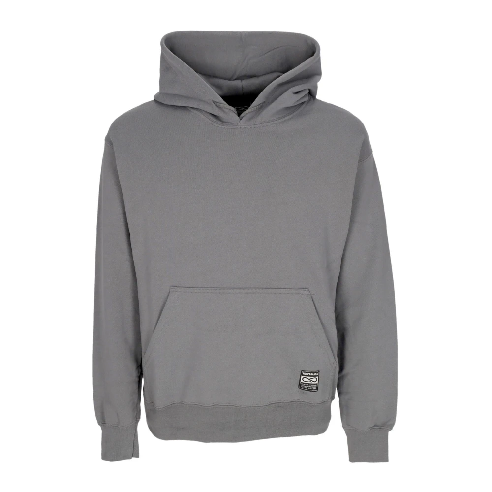Propaganda Grijze Lichtgewicht Hoodie met Kangoeroezak Gray Heren