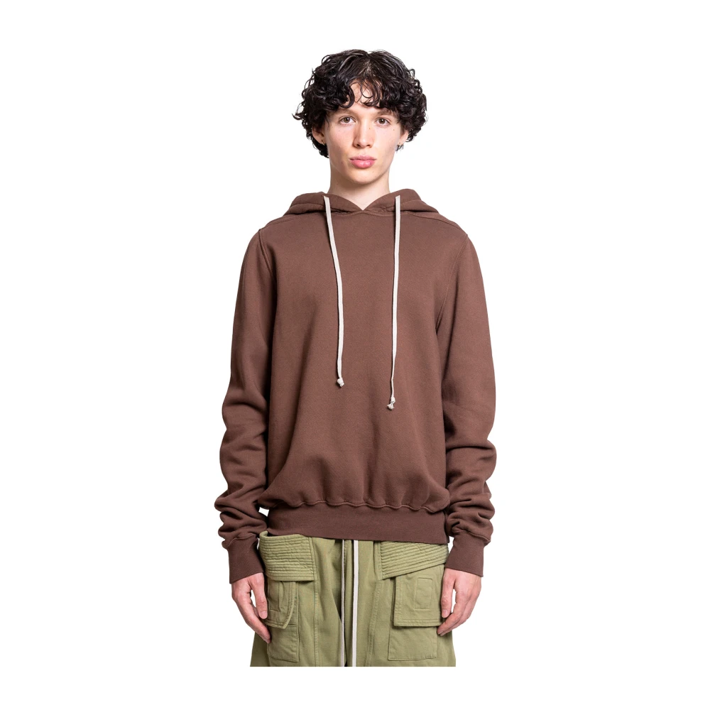 Rick Owens Terra Hoodie met Aardse Toon Brown Heren