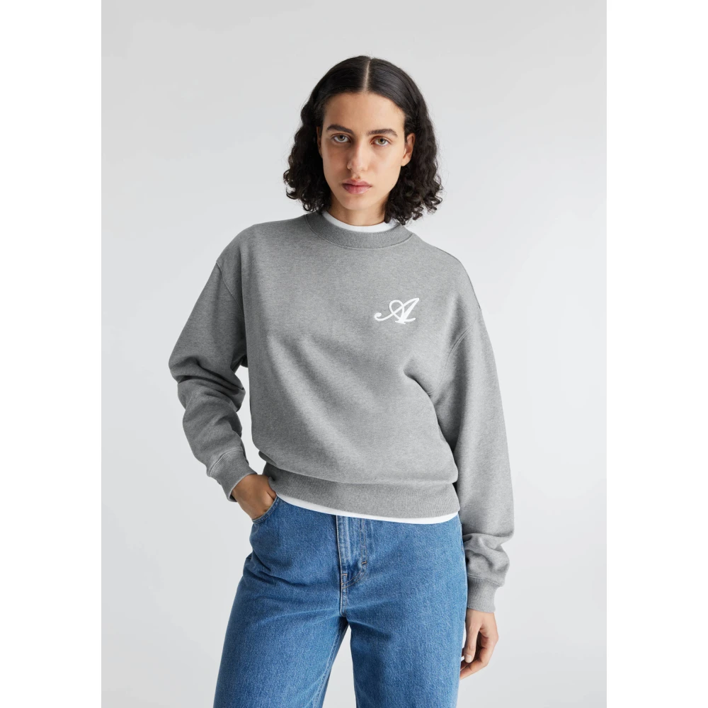 Axel Arigato Strand Sweatshirt Gray Dames