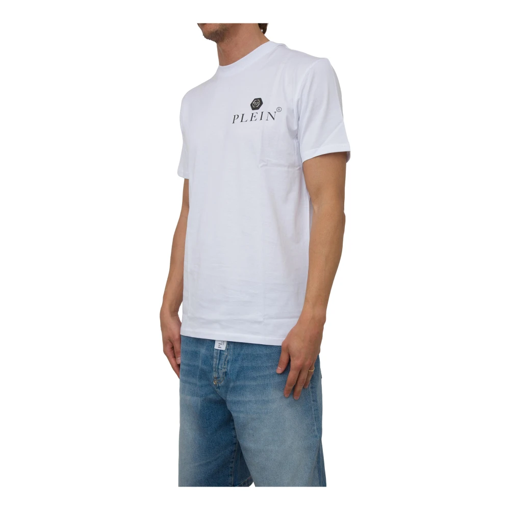 Philipp Plein Casual Katoenen T-Shirt White Heren